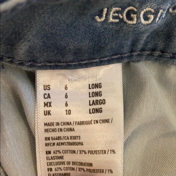 American Eagle Super Stretch Jeans, Size 6 Long - Picture 4 of 5